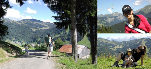 Les gets, vacances à la montagne