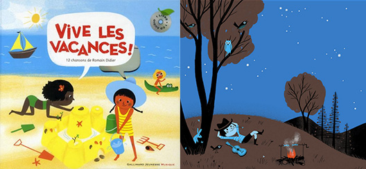Vive les vacances, livre CD de Romain Didier, illustré par Aurélie Guillerey